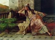 Arab or Arabic people and life. Orientalism oil paintings 614 unknow artist